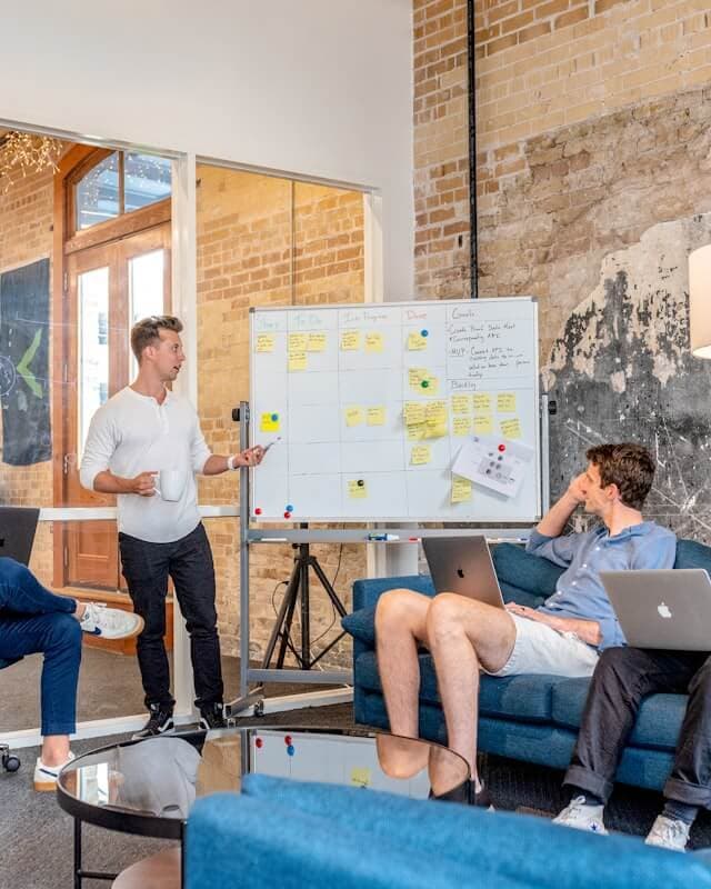 Workflow review session at the insurance agency